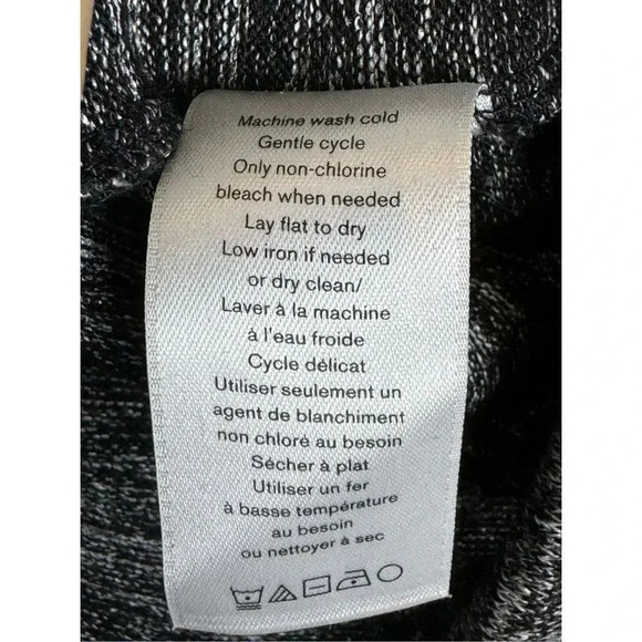 Rag & Bone Womens Port Long Sleeve Heather Slash Cutout Top XS Long Sleeve Rayon - Picture 9 of 9